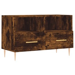 vidaXL Mueble para TV madera contrachapada roble ahumado 80x36x50 cm