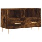 vidaXL Mueble para TV madera contrachapada roble ahumado 80x36x50 cm vidaXL Mueble para TV madera contrachapada roble ahumado 80x36x50 cm