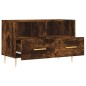 vidaXL Mueble para TV madera contrachapada roble ahumado 80x36x50 cm vidaXL Mueble para TV madera contrachapada roble ahumado 80x36x50 cm
