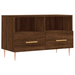 vidaXL Mueble para TV madera contrachapada roble marrón 80x36x50 cm