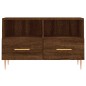 vidaXL Mueble para TV madera contrachapada roble marrón 80x36x50 cm