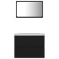 vidaXL Juego de muebles de baño madera de ingeniería negro vidaXL Juego de muebles de baño madera de ingeniería negro