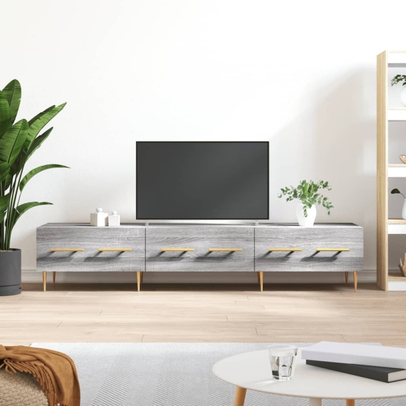 vidaXL Mueble de TV madera de ingeniería gris Sonoma 150x36x30 cm vidaXL Mueble de TV madera de ingeniería gris Sonoma 150x36x30 cm