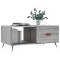 vidaXL Mesa de centro madera contrachapada gris Sonoma 90x50x40 cm vidaXL Mesa de centro madera contrachapada gris Sonoma 90x50x40 cm