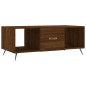 vidaXL Mesa de centro madera contrachapada roble marrón 102x50x40 cm