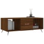 vidaXL Mesa de centro madera contrachapada roble marrón 102x50x40 cm