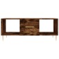 vidaXL Mesa de centro madera contrachapada roble ahumado 102x50x40 cm vidaXL Mesa de centro madera contrachapada roble ahumado 102x50x40 cm
