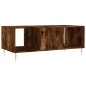 vidaXL Mesa de centro madera contrachapada roble ahumado 102x50x40 cm vidaXL Mesa de centro madera contrachapada roble ahumado 102x50x40 cm