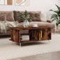 vidaXL Mesa de centro madera contrachapada roble ahumado 90x50x40 cm vidaXL Mesa de centro madera contrachapada roble ahumado 90x50x40 cm