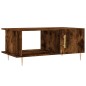 vidaXL Mesa de centro madera contrachapada roble ahumado 90x50x40 cm vidaXL Mesa de centro madera contrachapada roble ahumado 90x50x40 cm