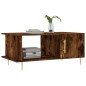 vidaXL Mesa de centro madera contrachapada roble ahumado 90x50x40 cm vidaXL Mesa de centro madera contrachapada roble ahumado 90x50x40 cm