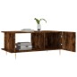 vidaXL Mesa de centro madera contrachapada roble ahumado 90x50x40 cm vidaXL Mesa de centro madera contrachapada roble ahumado 90x50x40 cm