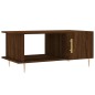 vidaXL Mesa de centro madera contrachapada roble marrón 90x50x40 cm