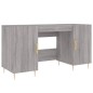 vidaXL Escritorio madera de ingeniería gris Sonoma 140x50x75 cm vidaXL Escritorio madera de ingeniería gris Sonoma 140x50x75 cm