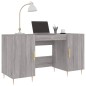 vidaXL Escritorio madera de ingeniería gris Sonoma 140x50x75 cm vidaXL Escritorio madera de ingeniería gris Sonoma 140x50x75 cm