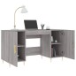 vidaXL Escritorio madera de ingeniería gris Sonoma 140x50x75 cm vidaXL Escritorio madera de ingeniería gris Sonoma 140x50x75 cm
