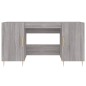vidaXL Escritorio madera de ingeniería gris Sonoma 140x50x75 cm vidaXL Escritorio madera de ingeniería gris Sonoma 140x50x75 cm