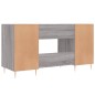 vidaXL Escritorio madera de ingeniería gris Sonoma 140x50x75 cm vidaXL Escritorio madera de ingeniería gris Sonoma 140x50x75 cm