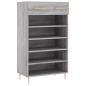 vidaXL Zapatero madera de ingeniería gris Sonoma 60x35x105 cm