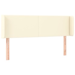 vidaXL Cabecero de cuero sintético color crema 147x16x78/88 cm