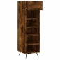vidaXL Zapatero madera de ingeniería roble ahumado 30x35x105 cm vidaXL Zapatero madera de ingeniería roble ahumado 30x35x105 cm