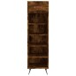 vidaXL Zapatero madera de ingeniería roble ahumado 30x35x105 cm vidaXL Zapatero madera de ingeniería roble ahumado 30x35x105 cm