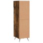 vidaXL Zapatero madera de ingeniería roble ahumado 30x35x105 cm vidaXL Zapatero madera de ingeniería roble ahumado 30x35x105 cm