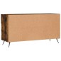 vidaXL Banco zapatero madera de ingeniería roble ahumado 102x35x55 cm vidaXL Banco zapatero madera de ingeniería roble ahumado 102x35x55 cm