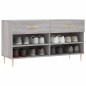 vidaXL Banco zapatero madera de ingeniería gris Sonoma 102x35x55 cm vidaXL Banco zapatero madera de ingeniería gris Sonoma 102x35x55 cm
