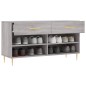 vidaXL Banco zapatero madera de ingeniería gris Sonoma 102x35x55 cm vidaXL Banco zapatero madera de ingeniería gris Sonoma 102x35x55 cm