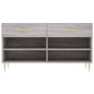vidaXL Banco zapatero madera de ingeniería gris Sonoma 102x35x55 cm vidaXL Banco zapatero madera de ingeniería gris Sonoma 102x35x55 cm
