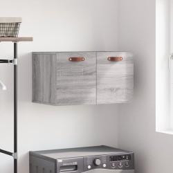 vidaXL Armario de pared madera de ingeniería gris Sonoma 60x36,5x35 cm