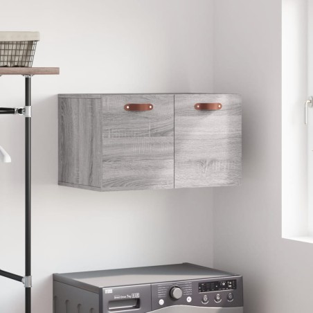 vidaXL Armario de pared madera de ingeniería gris Sonoma 60x36,5x35 cm