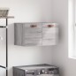 vidaXL Armario de pared madera de ingeniería gris Sonoma 60x36,5x35 cm