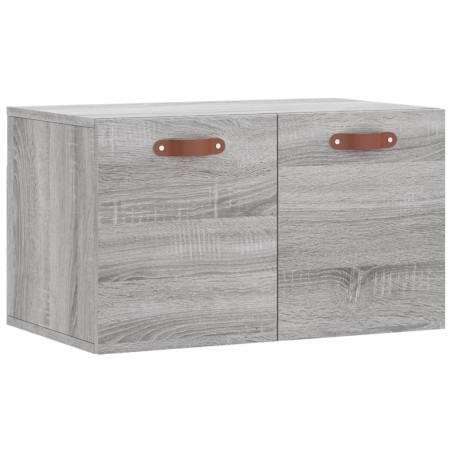 vidaXL Armario de pared madera de ingeniería gris Sonoma 60x36,5x35 cm