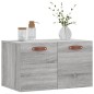 vidaXL Armario de pared madera de ingeniería gris Sonoma 60x36,5x35 cm