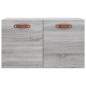 vidaXL Armario de pared madera de ingeniería gris Sonoma 60x36,5x35 cm