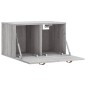vidaXL Armario de pared madera de ingeniería gris Sonoma 60x36,5x35 cm