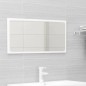 vidaXL Juego de muebles de baño madera de ingeniería blanco brillo vidaXL Juego de muebles de baño madera de ingeniería blanco brillo