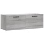 vidaXL Armario de pared madera ingeniería gris Sonoma 100x36,5x35 cm