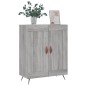 vidaXL Aparador de madera de ingeniería gris Sonoma 69,5x34x90 cm