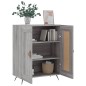 vidaXL Aparador de madera de ingeniería gris Sonoma 69,5x34x90 cm
