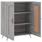 vidaXL Aparador de madera de ingeniería gris Sonoma 69,5x34x90 cm