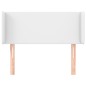 vidaXL Cabecero de cuero sintético blanco 83x16x78/88 cm vidaXL Cabecero de cuero sintético blanco 83x16x78/88 cm