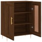 vidaXL Aparador de madera de ingeniería marrón roble 69,5x34x90 cm vidaXL Aparador de madera de ingeniería marrón roble 69,5x34x90 cm