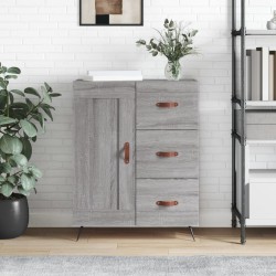 vidaXL Aparador de madera de ingeniería gris Sonoma 69,5x34x90 cm