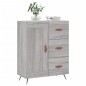 vidaXL Aparador de madera de ingeniería gris Sonoma 69,5x34x90 cm