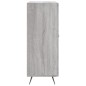 vidaXL Aparador de madera de ingeniería gris Sonoma 69,5x34x90 cm