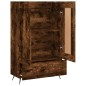 vidaXL Aparador alto madera de ingeniería roble ahumado 69,5x31x115 cm vidaXL Aparador alto madera de ingeniería roble ahumado 69,5x31x115 cm