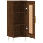 vidaXL Aparador madera de ingeniería marrón roble 34,5x34x90 cm vidaXL Aparador madera de ingeniería marrón roble 34,5x34x90 cm